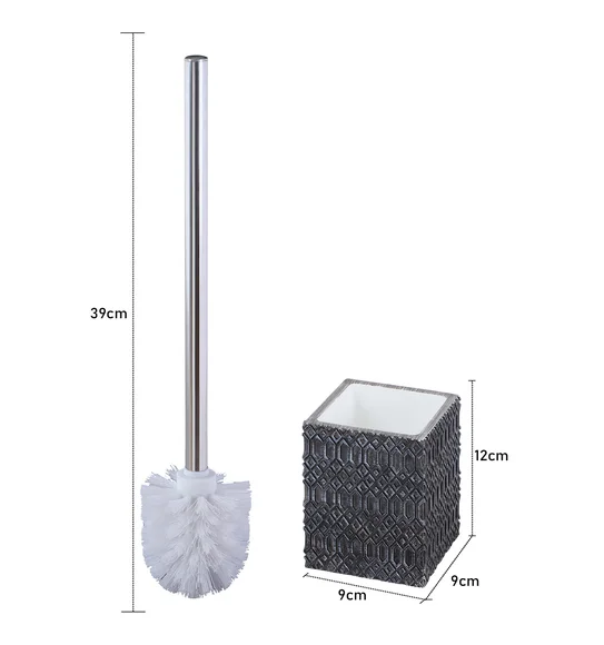Vibe Toilet Brush Polyresin Toiletbrush holder Charcoal