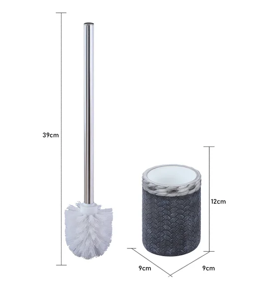 Vibe Toilet Brush Polyresin Toiletbrush holder Dark Grey