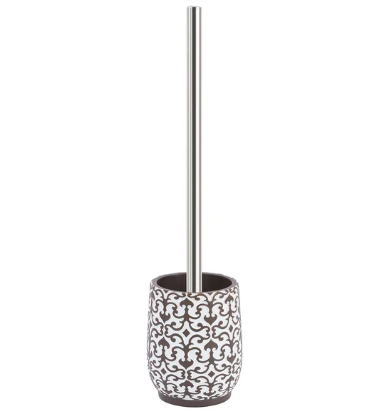 Vibe Toilet Brush Polyresin Toiletbrush holder White and Taupe