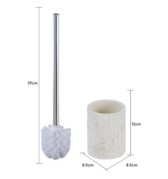 Vibe Toilet Brush Polyresin Toiletbrush holder Beige