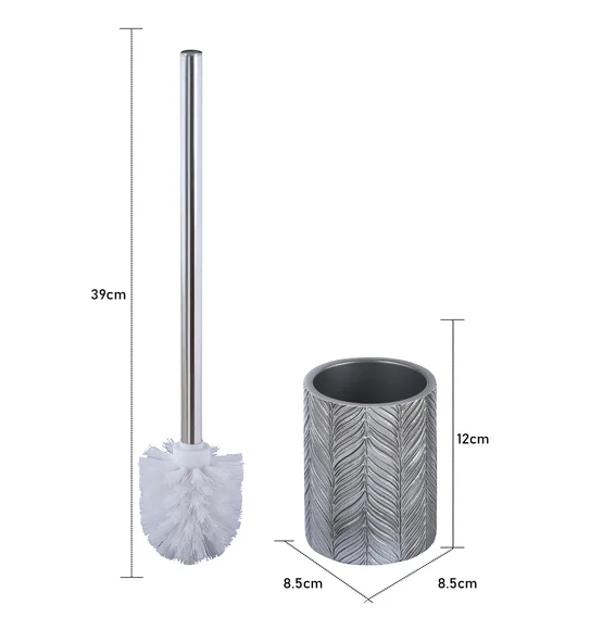 Vibe Toilet Brush Polyresin Toiletbrush holder Taupe