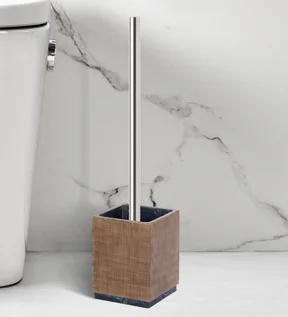 Vibe Toilet Brush Polyresin Toiletbrush holder Wood
