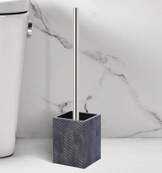 Vibe Toilet Brush Polyresin Toiletbrush holder Grey