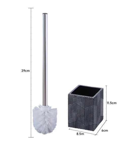 Vibe Toilet Brush Polyresin Toiletbrush holder Grey