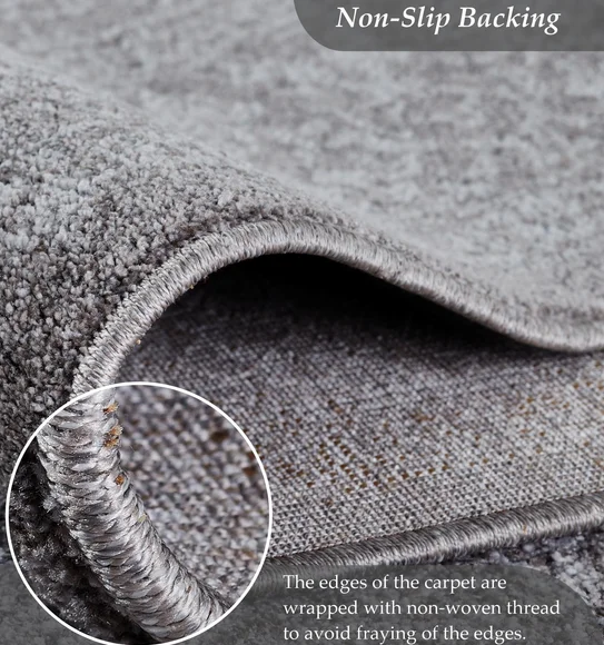 Trentino Abstract Machine Made Runner Grey