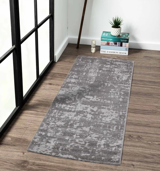 Trentino Abstract Machine Made Runner Taupe