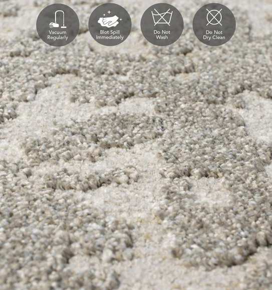 Trentino Abstract Machine Made Runner Taupe