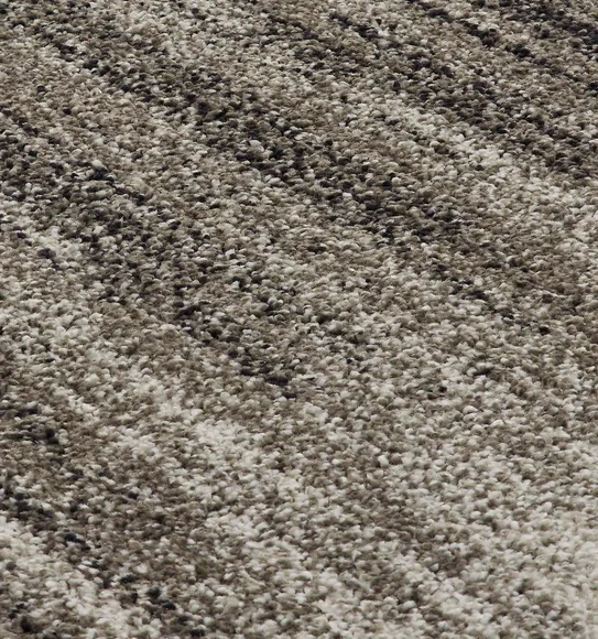 Softness Modern Abstract Runner Beige and Charcoal