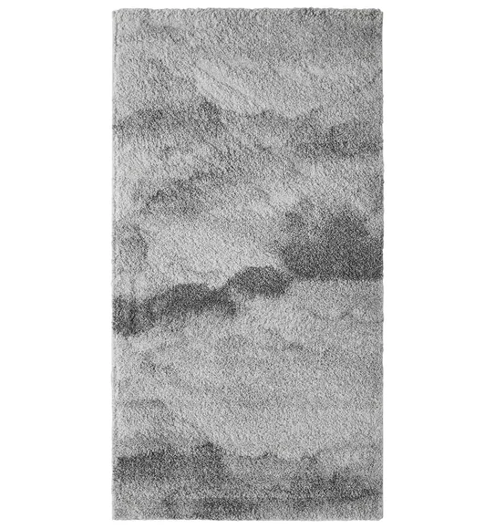 Softness Modern Abstract Runner Grey