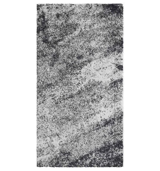 Softness Modern Abstract Runner Charcoal and Beige