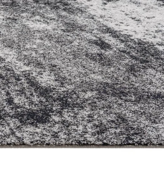 Softness Modern Abstract Runner Charcoal and Beige