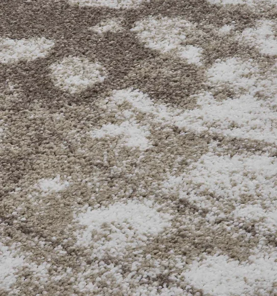 Softness Modern Abstract Runner L.Brown and L.Beige