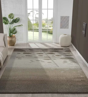 Softness Modern Abstract Runner Beige and L.Brown