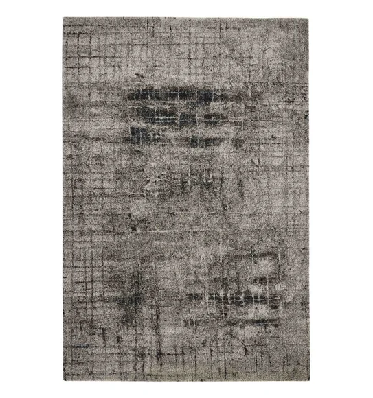 Softness Modern Abstract Runner Brown