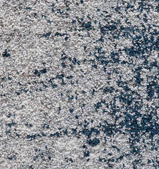 Softness Modern Abstract Runner D.Blue