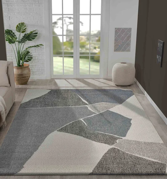 Softness Modern Abstract Runner Beige