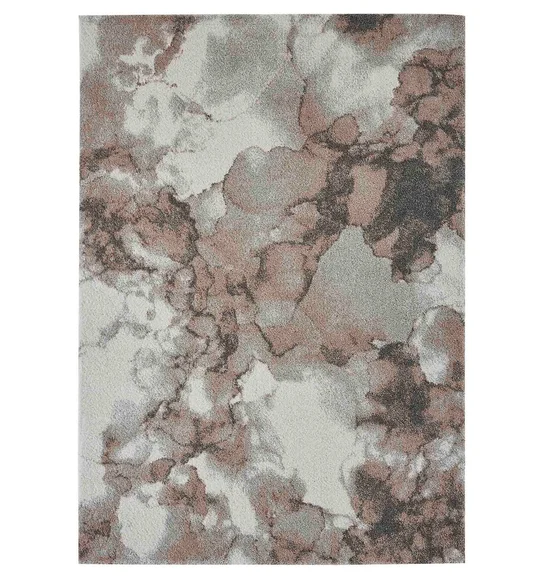 Softness Modern Abstract Carpet Rust