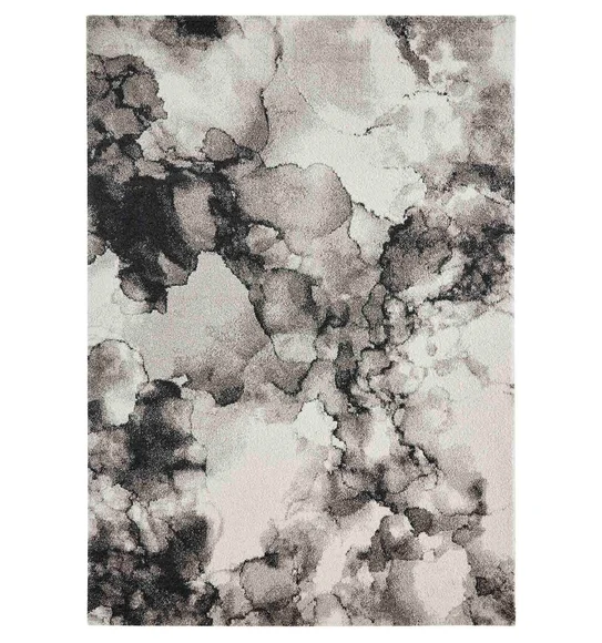Softness Modern Carpet Charcoal and Beige