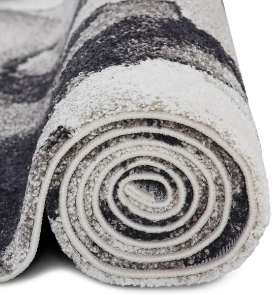 Softness Modern Carpet Charcoal and Beige