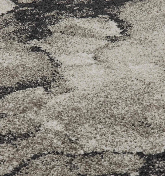 Softness Modern Carpet Charcoal and Beige