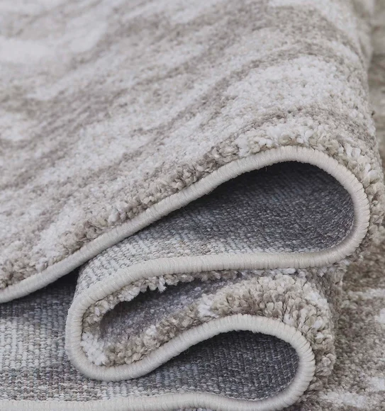 Softness Modern Abstract Carpet L.Brown and L.Beige