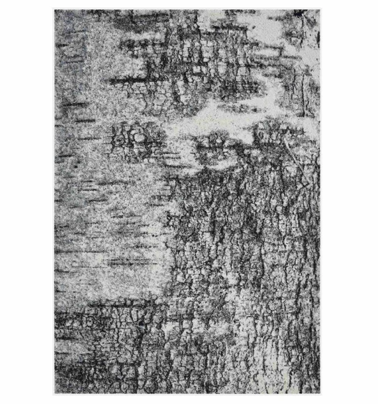 Softness Modern Abstract Carpet Charcoal and Cream