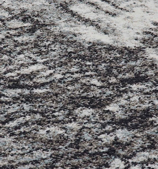 Softness Modern Abstract Carpet Charcoal and Cream