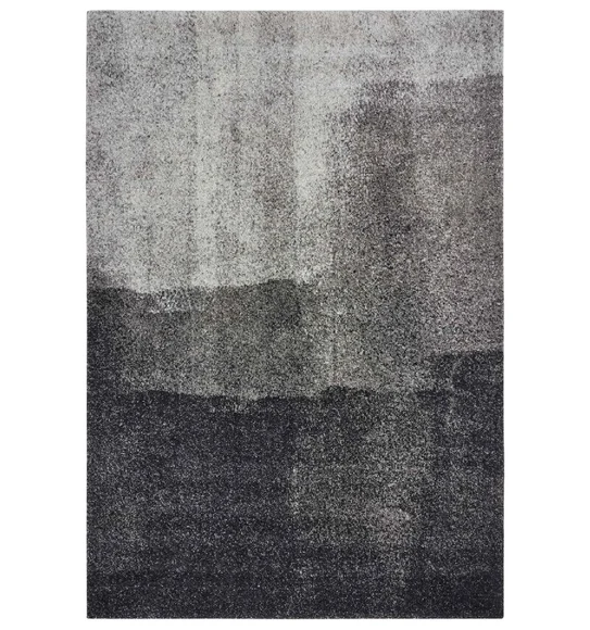 Softness Modern Abstract Carpet Charcoal