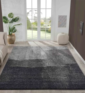 Softness Modern Abstract Carpet Charcoal