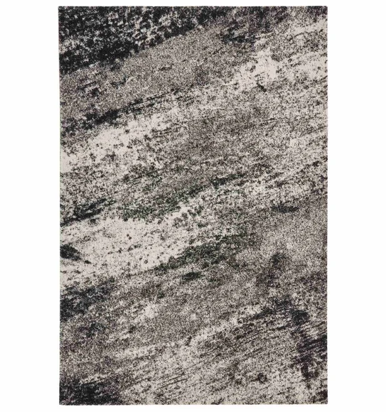 Softness Modern Abstract Carpet Charcoal and Beige