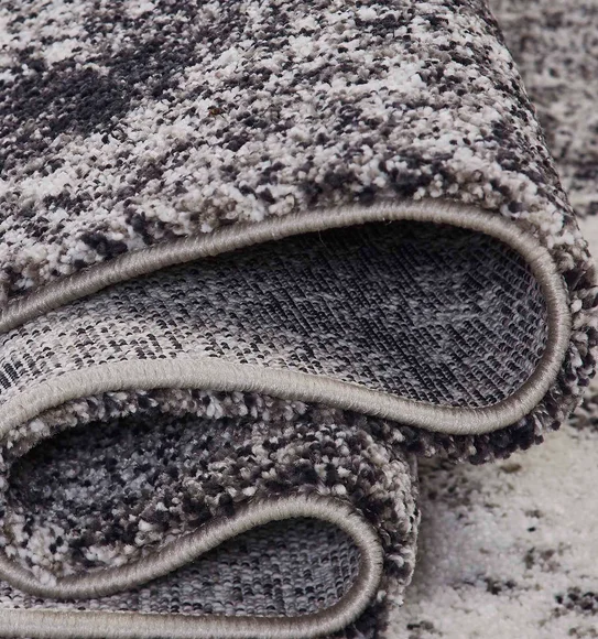 Softness Modern Abstract Carpet Charcoal and Beige