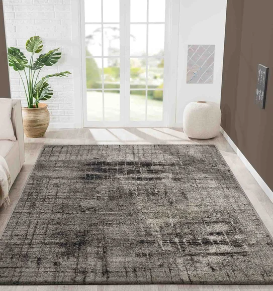 Softness Modern Abstract Carpet Brown