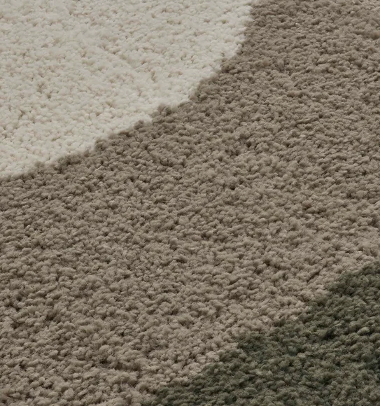 Royal Nomadic Modern Abstract Carpet Olive and Beige