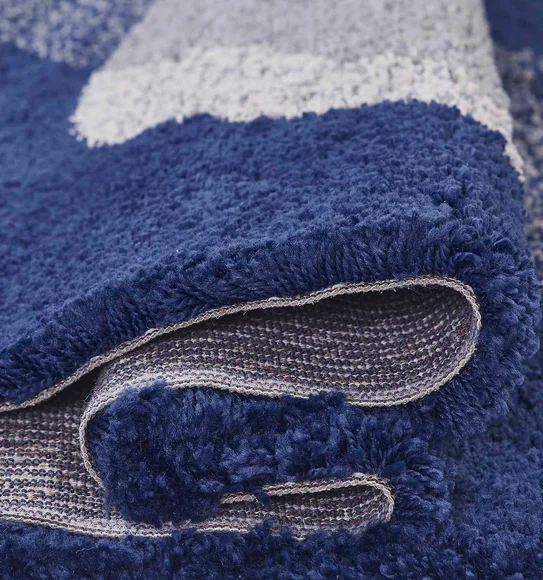 Royal Nomadic Modern Abstract Carpet Indigo