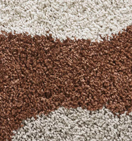 Royal Nomadic Modern Abstract Carpet Chocolate Brown