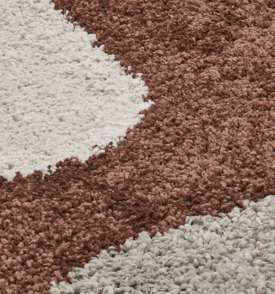 Royal Nomadic Modern Abstract Carpet Chocolate Brown