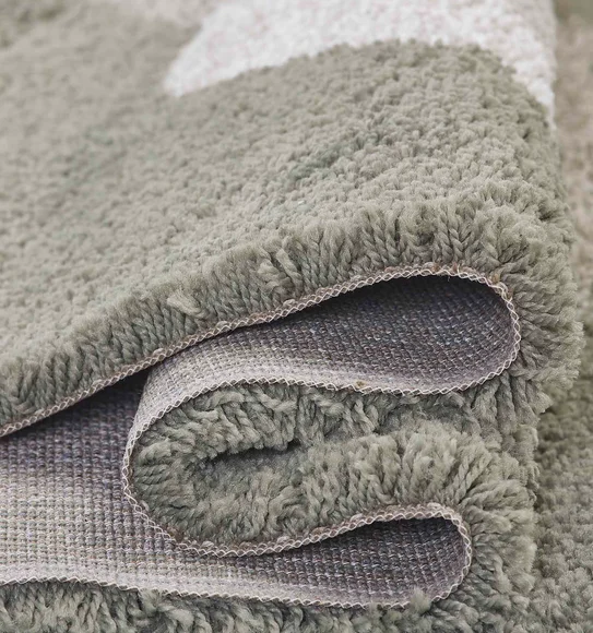 Royal Nomadic Modern Abstract Carpet Olive and Beige