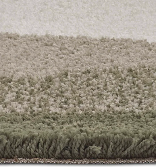 Royal Nomadic Modern Abstract Carpet Olive and Beige