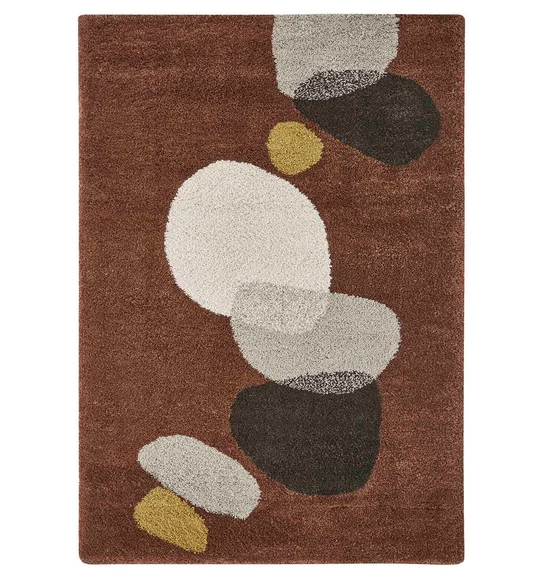 Royal Nomadic Modern Abstract Carpet Brown and Black