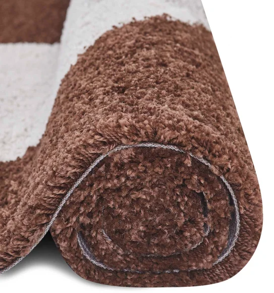Royal Nomadic Modern Abstract Carpet Brown and Black