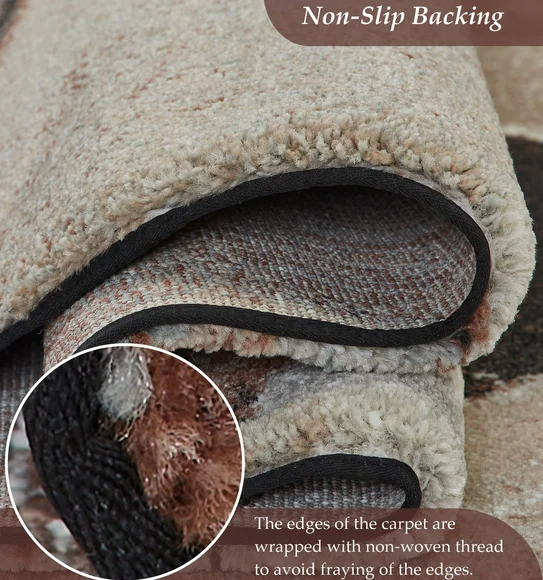 Fusion Modern Carpet Brown Beige