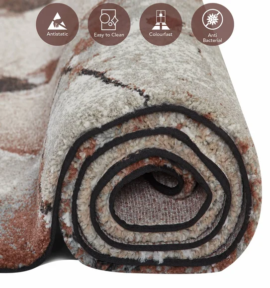 Fusion Modern Carpet Brown Beige