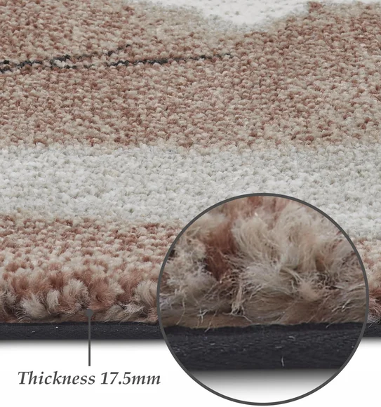 Fusion Modern Carpet Brown and Grey