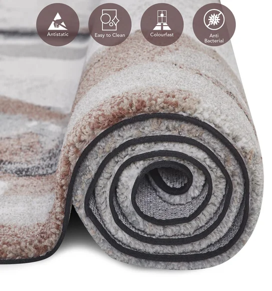 Fusion Modern Carpet Brown and Grey