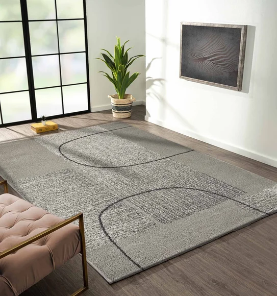 Reflexion Modern Abstract Runner Taupe and Grey