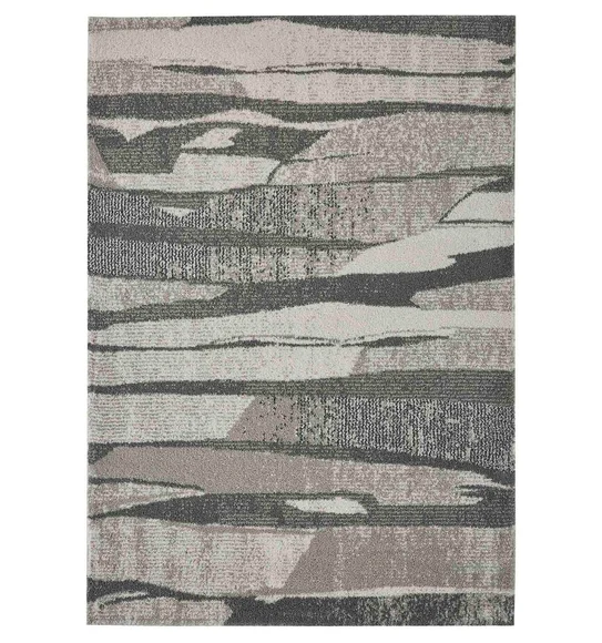 Reflexion Modern Abstract Carpet D.Grey and Taupe
