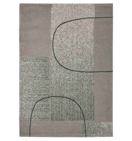 Reflexion Modern Abstract Carpet Taupe and Grey