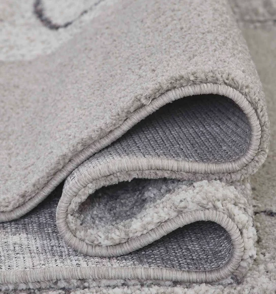 Reflexion Modern Abstract Carpet Taupe and Grey