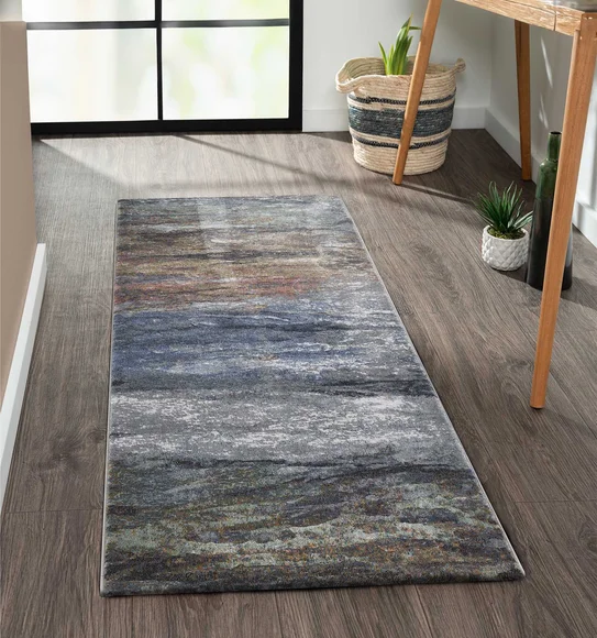 Aquarius Abstract Machine Made Runner Multi