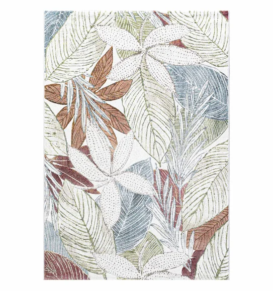 Aquarius Floral Machine Made Carpet Cream